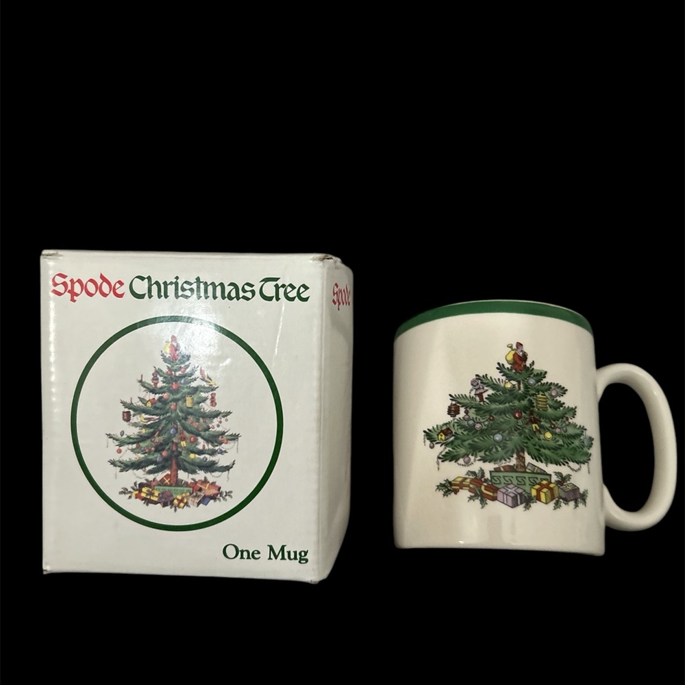 🎄 SPODE Christmas Mug Vintage 9oz Boxed